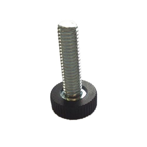 Szintezőcsavar Fekete talp: 14x5mm - szár: M6x23mm