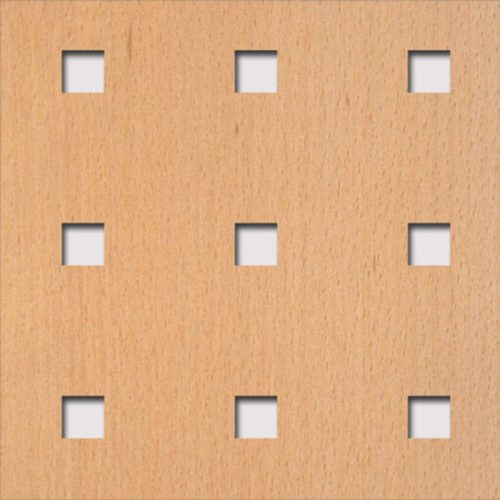 Laccato-Hdf Quadro 11-45 perforációval 381 Bükk 1400x510x3mm