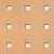 Laccato-Hdf Quadro 11-45 perforációval 381 Bükk 1400x510x3mm