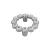 Fogantyú 633.A64.KR02 64 Króm-Swarovski Kristály Fém/Swarovski