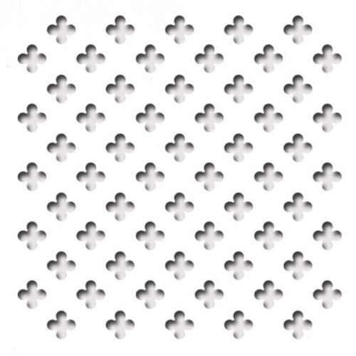 Laccato-Hdf Fiore perforációval Krono 101 Fehér 1400x510x3mm