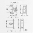 Mechanikus csappantyú 32x25 nikkel Horgany