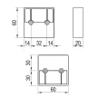 Szekrényláb 20mm Króm Tb.:150kg ART-724