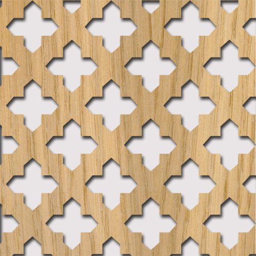 Legno furnérozott Hdf-Gotico perforációval Tölgy 1520x610x4mm