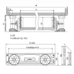 Fiókcsúszó Lábazati fiók műanyag szürke 450mm