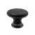 Bútorfogantyú gomb Victoria fekete Átm.: 33mm