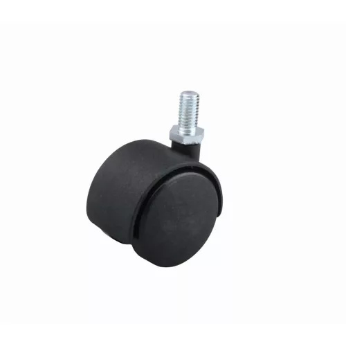 Bútorgörgő 40mm M8x15mm Menetes 30kg Fekete