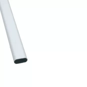   Fém vállfatartó rúd FEHÉR mándli fém 13103.001 ovális 3000x30x15/0,7mm