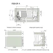 Fiókcsúszó FDS-DF A 300mm duplafalú fiókoldal Fehér 40kg