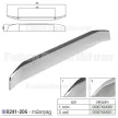 Fogantyú 8241-206 128 Króm Műanyag
