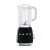 SMEG TURMIXGÉP, 50-es évek retro design, 1,5 liter, 800 W, 4 fokozat, 3 program, fekete
