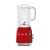 SMEG TURMIXGÉP, 50-es évek retro design, 1,5 liter, 800 W, 4 fokozat, 3 program, piros