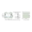 Fiókcsúszó FDS-FF 86 Fém fiókoldal 86x300mm fehér