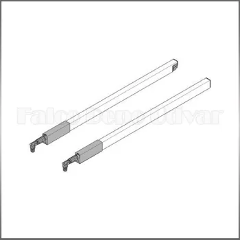 Btandembox Antaro ZRG.537 600mm Selyemfehér korlát