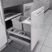 Hulladékgyűjtő szelektív Separato-K 600mm 1x18L+2x8L Hailo