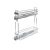 Fémrács HFR150 oldalra szerelhető teljes kihúzású csillapított 111x545x468mm Króm