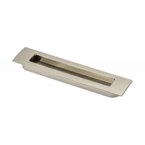 Fogantyú UZ-E6-128-06 Inox tolóajtó kagyló süllyesztett nikkel