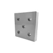 Bútorláb StrongLegs FP006, Edzett műanyag 60x60x10mm Szürke