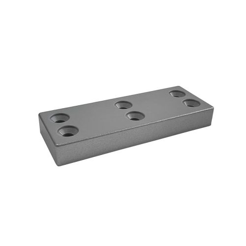 Bútorláb StrongLegs FP007, Edzett műanyag 80x30x10mm Szürke