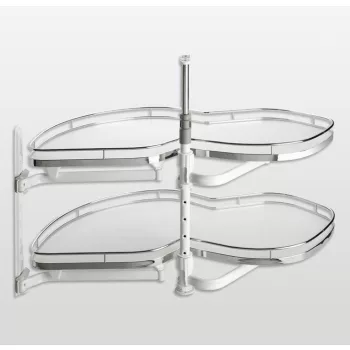   Kesseböhmer LeMans II ARENAplus Classic 450mm Balos, tengellyel, 25kg/polc Króm/Hófehér