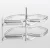 Kesseböhmer LeMans II ARENAplus Classic 450mm Balos, tengellyel, 25kg/polc Króm/Hófehér