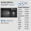 BLANCO METRA 9 Antracit tartozék nélkül