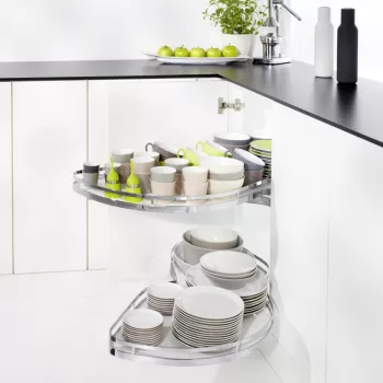  Kesseböhmer LeMans II ARENAplus Style 500mm Jobbos, tengellyel, 25kg/polc Króm/Hófehér
