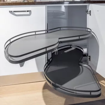   Kesseböhmer LeMans II ARENAplus Style 450mm Balos, tengellyel, 25kg/polc Antracit