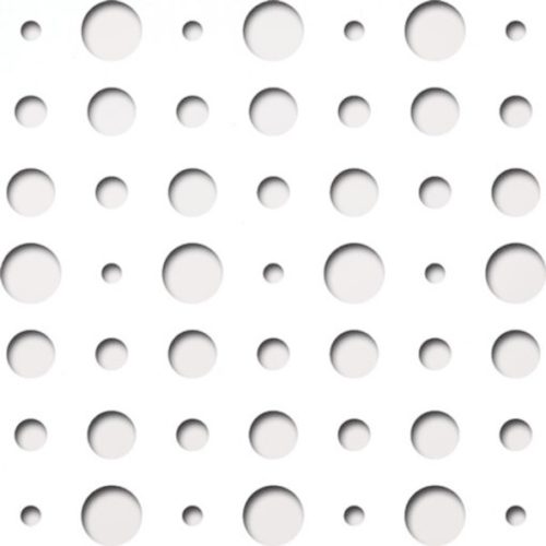 Laccato-Hdf ARIEL perforációval Krono 101 Fehér 1400x510x3mm