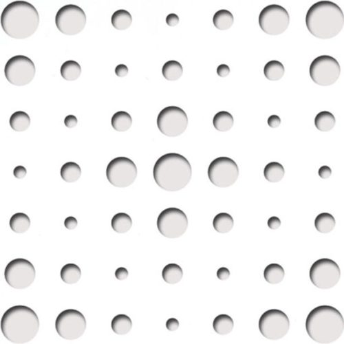 Laccato-Hdf VEGA perforációval Krono 101 Fehér 1400x510x3mm