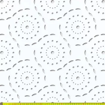   Laccato-Hdf DAISYPOP perforációval Krono 101 Fehér 1400x510x3mm