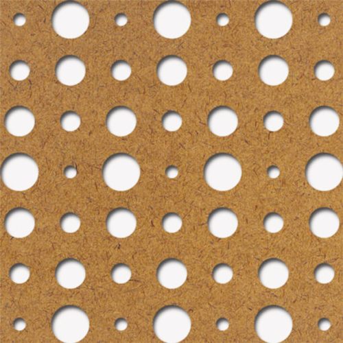 Grezzo natúr Hdf ARIEL perforációval 1520x605x3mm