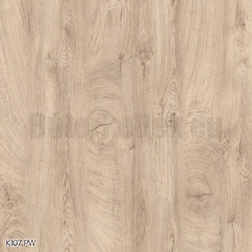 K107 PW Elegáns bütüs tölgy 2800x2070x18mm laminált bútorlap