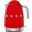 SMEG VÍZFORRALÓ, 50-es évek retro design, állítható vízhőfok, 1,7 liter, 2400 W, piros