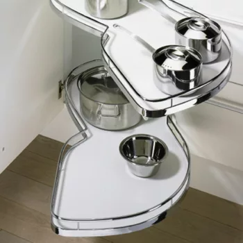   Kesseböhmer LeMans II ARENAplus Classic 400mm Jobbos, tengellyel, 25kg/polc Króm/Hófehér