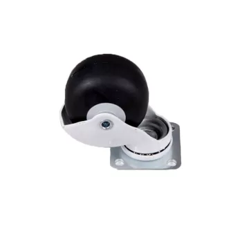   Bútorgörgő 50mm Talpas 141.050W 45kg Fekete görgő, fehér ház
