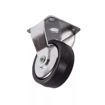   Bútorgörgő 40mm Fix Talpas 222/N.40 fém középpel 15kg Fekete