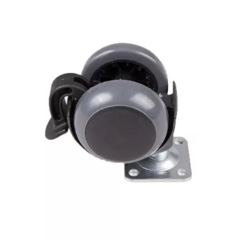   Bútorgörgő 50mm Talpas Fékes 311/MF.050 35kg Fekete-Szürke