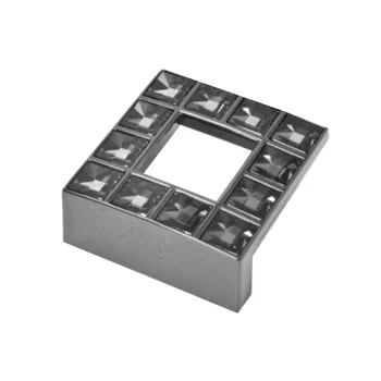   Fogantyú 550.032.SAE2 Fekete Nikkel-Swarovski Zöld Opál Kristály Fém/Kristály 32