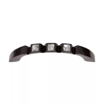 Fogantyú 667.096.KRE2 Fekete-Swarovski Kristály