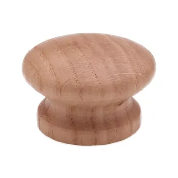 Fogantyú S 87-44 Lakkozott Tölgy Fa Gomb