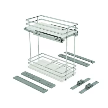   Fémrács EGTHM45B20 Oldalra szerelhető 414×506×494mm KRÓM, FEHÉR