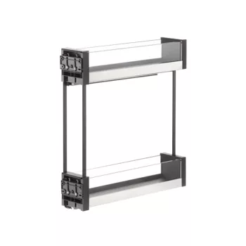   Fémrács ELQGM152SXE 2 részes Balos oldallapra szerelhető 107×531×475mm ANTRACIT