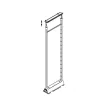 Fémrács CE1205FTM 120kg Kamrapolc CE keret 1070/1455x500mm ANTRACIT