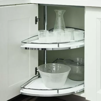   Fémrács KCM660TF Félkör kosár szett 668×645/720×371mm Fehér/Króm