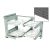 Fémrács SMACE45DX Smart Corner Jobbos polcrendszer 845x568x489mm ANTRACIT