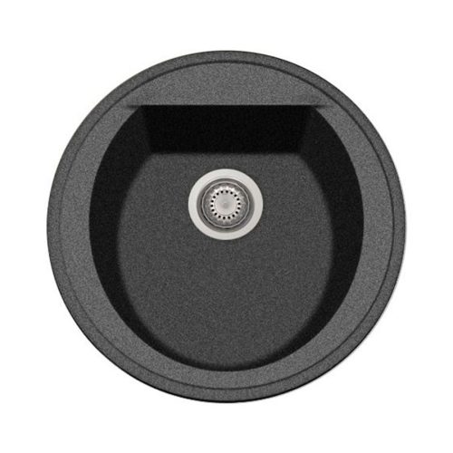 GRAWA PT2-5110N FEKETE gránit mosogató ÁTM: 510mm