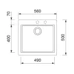 GRAWA PT5-7610A BEIGE gránit mosogató 760x500mm