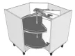 Kesseböhmer REVO 90' 2 polcos Arena Classic 900/810mm Króm/Hófehér