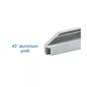 Sevroll - kefe aluprofil 45° alumínium 3fm 361-101